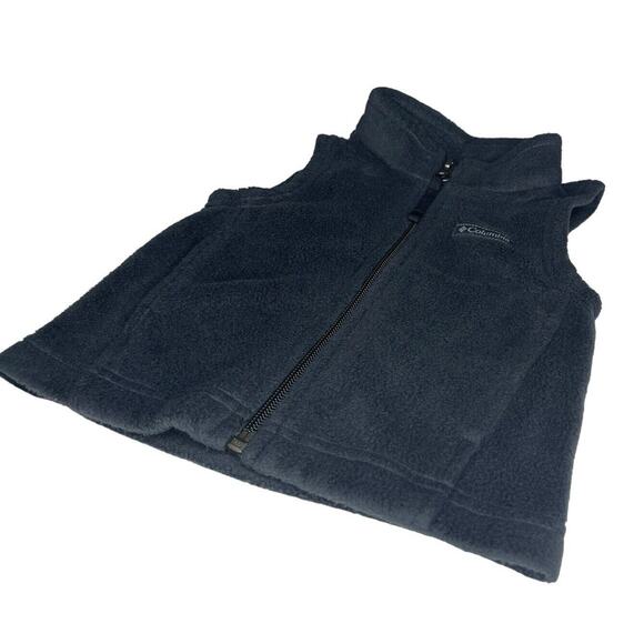 NWT Columbia Infant Zip Front Vest SZ 3-6 Months Black Fleece Baby Jacket '=bn - Picture 1 of 8